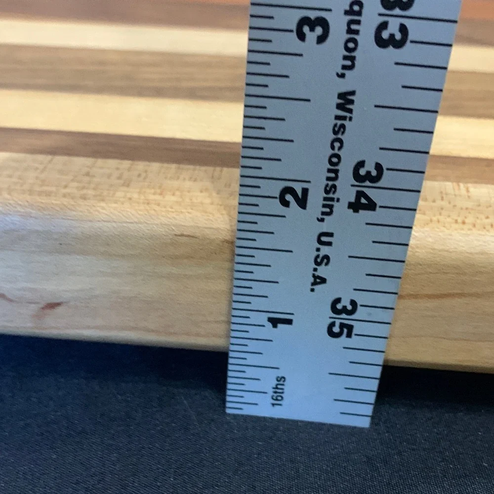 Ex large Black Walnut, Maple & Cherry Wooden Cutting Board - Picture 5 of 7